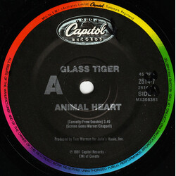 Glass Tiger Animal Heart USED VINYL 7INCH 45 RPM SINGLE
