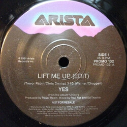 Yes Lift Me Up USED VINYL 7INCH SINGLE PROMO