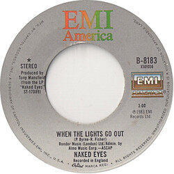 Naked Eyes When The Lights Go Out Vinyl 7" USED