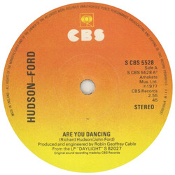 Hudson-Ford Are You Dancing Vinyl 7" USED