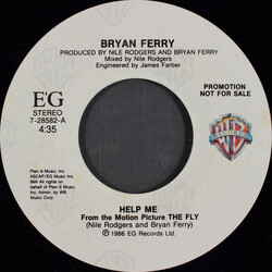 Bryan Ferry Help Me USED VINYL 7INCH 45 RPM SINGLE PROMO STYRENE STEREO
