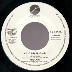The Cars Hello Again USED VINYL 7INCH 45 RPM SINGLE PROMO
