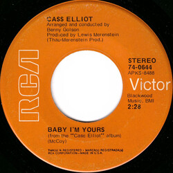 Cass Elliot Baby I'm Yours / Cherries Jubilee USED VINYL 7INCH SINGLE 45 RPM