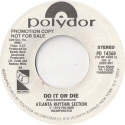 Atlanta Rhythm Section Do It Or Die USED VINYL 7INCH 45 RPM PROMO STYRENE STEREO