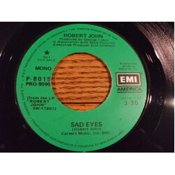 Robert John Sad Eyes USED VINYL 7INCH 45 RPM SINGLE PROMO STEREO