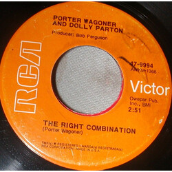 Porter Wagoner And Dolly Parton The Right Combination USED VINYL 7INCH 45 RPM