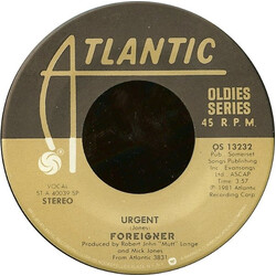 Foreigner Urgent / Waiting For A Girl Like You USED VINYL 7INCH 45 RPM