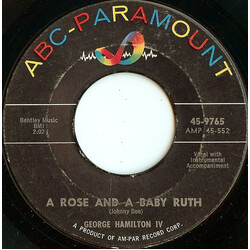 George Hamilton IV A Rose And A Baby Ruth USED VINYL 7INCH 45 RPM SINGLE REISSUE STYRENE