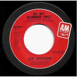 Joe Jackson Be My Number Two USED VINYL 7INCH 45 RPM SINGLE PROMO