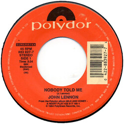 John Lennon Nobody Told Me / I'm Stepping Out USED VINYL 7INCH 45 RPM