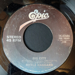 Merle Haggard Big City USED VINYL 7INCH 45 RPM SINGLE STYRENE STEREO
