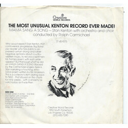 Stan Kenton Mama Sang A Song USED VINYL 7INCH PROMO