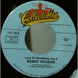 Kenny Rogers Love Or Something Like It / Love Will Turn You Around USED VINYL 7INCH 45 RPM SINGLE STEREO