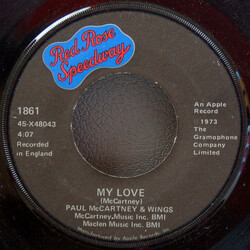 Paul McCartney & Wings My Love Vinyl 7" USED