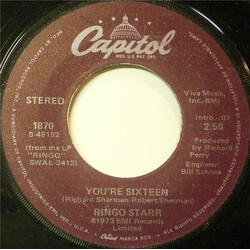 Ringo Starr You're Sixteen USED VINYL 7INCH SINGLE 45 RPM REISSUE