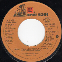 Frank Sinatra Theme From New York, New York / You And Me (We Wanted It All) USED VINYL 7INCH 45 RPM