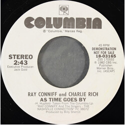 Ray Conniff / Charlie Rich As Time Goes By USED VINYL 7INCH 45 RPM SINGLE PROMO STEREO