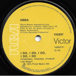 ABBA I Do, I Do, I Do, I Do, I Do Vinyl 7" USED