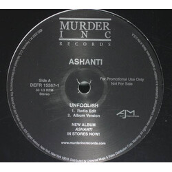 Ashanti Unfoolish USED VINYL 12INCH PROMO