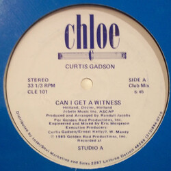 Curtis Gadson Can I Get A Witness / Listen To My Heartbeat USED VINYL 12INCH 33 S RPM