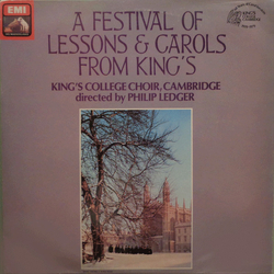 The King's College Choir Of Cambridge / Philip Ledger A Festival Of Lessons And Carols From King's Vinyl LP USED