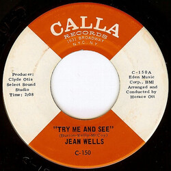 Jean Wells Try Me And See / The Best Thing For You Baby USED VINYL 7INCH 45 RPM SINGLE
