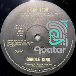 Carole King Disco Tech USED VINYL 12INCH 45 RPM SINGLE