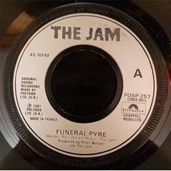 The Jam Funeral Pyre USED VINYL 7INCH 45 RPM SINGLE JUKEBOX