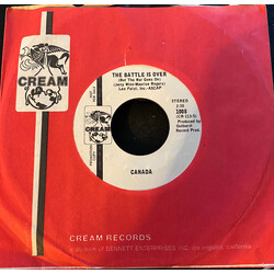 Canada (15) The Battle Is Over USED VINYL 7INCH 45 RPM PROMO STEREO MONO