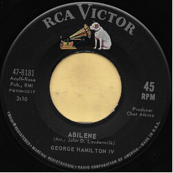 George Hamilton IV Abilene USED VINYL 7INCH SINGLE 45 RPM