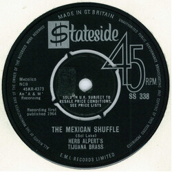 Herb Alpert & The Tijuana Brass The Mexican Shuffle / Numero Cinco USED VINYL 7INCH 45 RPM SINGLE