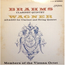 Johannes Brahms / Richard Wagner / Mitglieder Des Wiener Oktetts Clarinet Quintet & Adagio For Clarinet & String Quintet Vinyl LP USED