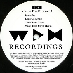 FCL Vocals For Everyone! USED VINYL 12INCH 33 S RPM