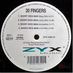 20 Fingers Short Dick Man USED VINYL 12INCH 33 S RPM