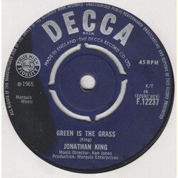 Jonathan King Green Is The Grass USED VINYL 7INCH SINGLE 45 RPM