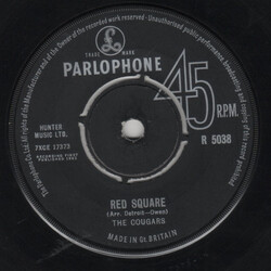 The Cougars (4) Red Square USED VINYL 7INCH SINGLE 45 RPM