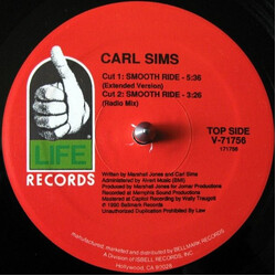 Carl Sims Smooth Ride USED VINYL 12INCH