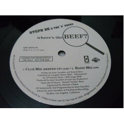 Steph De / The "G" Squad Where's The Beef? USED VINYL 12INCH 33 S RPM PROMO