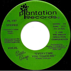 Patti Page Everytime You Touch Me / No Aces VINYL 7" USED