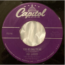 Jan Garber And His Orchestra You Belong To Me / Tossin' And Turnin' USED VINYL 7INCH 45 RPM