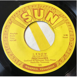 The Prisonaires A Prisoner's Prayer / I Know USED VINYL 7INCH 45 RPM