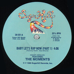The Moments Baby Let's Rap Now USED VINYL 12INCH 33 S RPM