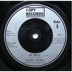 Secret Affair My World VINYL 7" USED