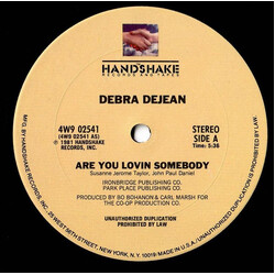 Debra Dejean Are You Lovin Somebody / You've Really Got A Hold On Me USED VINYL 12INCH 33 S RPM