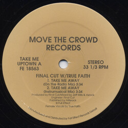 Final Cut / True Faith Take Me Away USED VINYL 12INCH 33 S RPM