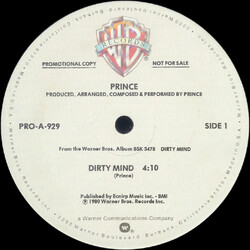 Prince Dirty Mind USED VINYL 12INCH PROMO