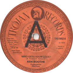 Ken Boothe Who Gets Your Love? USED VINYL 7INCH 45 RPM SINGLE PROMO