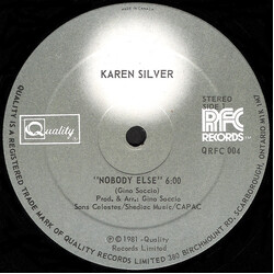 Karen Silver Nobody Else USED VINYL 12INCH 33 S RPM