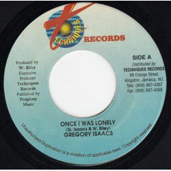 Gregory Isaacs Once I Was Lonely USED VINYL 7INCH 45 RPM