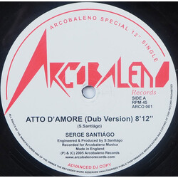 Serge Santiágo Atto D'Amore (Dub Version) Vinyl 12" USED